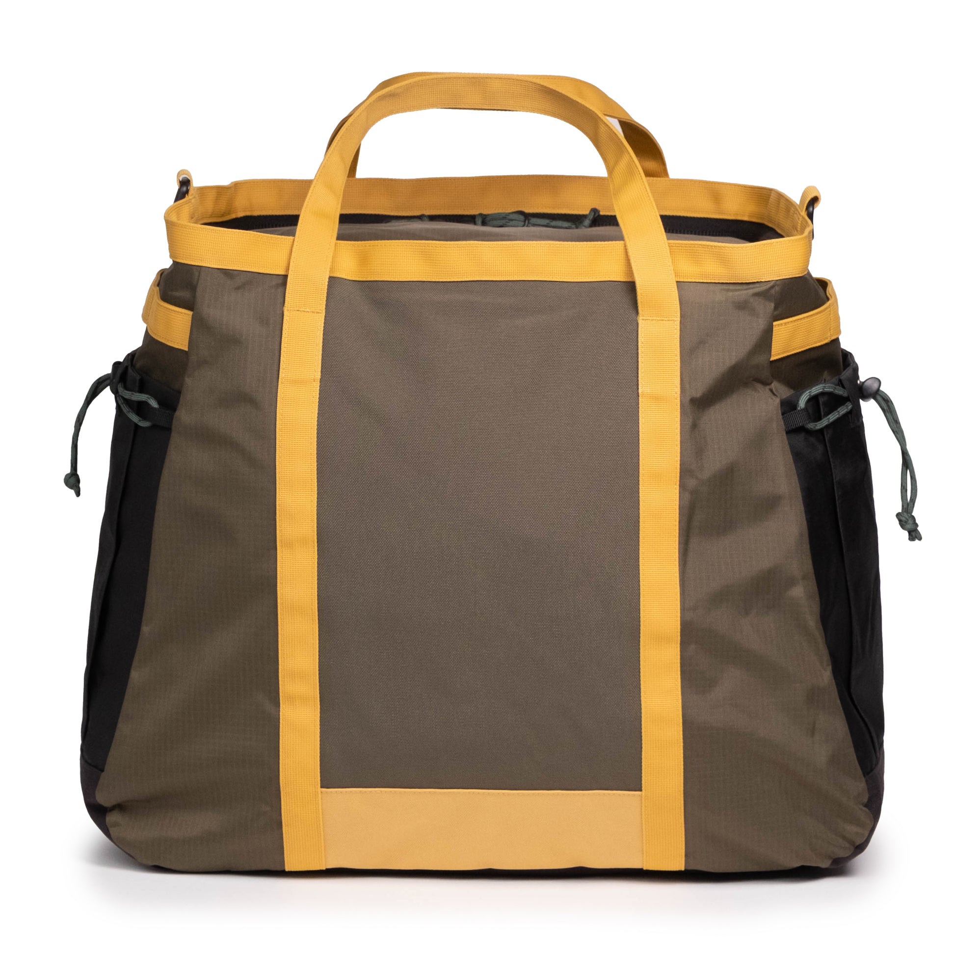 Back View of Topo Designs Mountain Gear Bag in "Woodland / Terracotta"