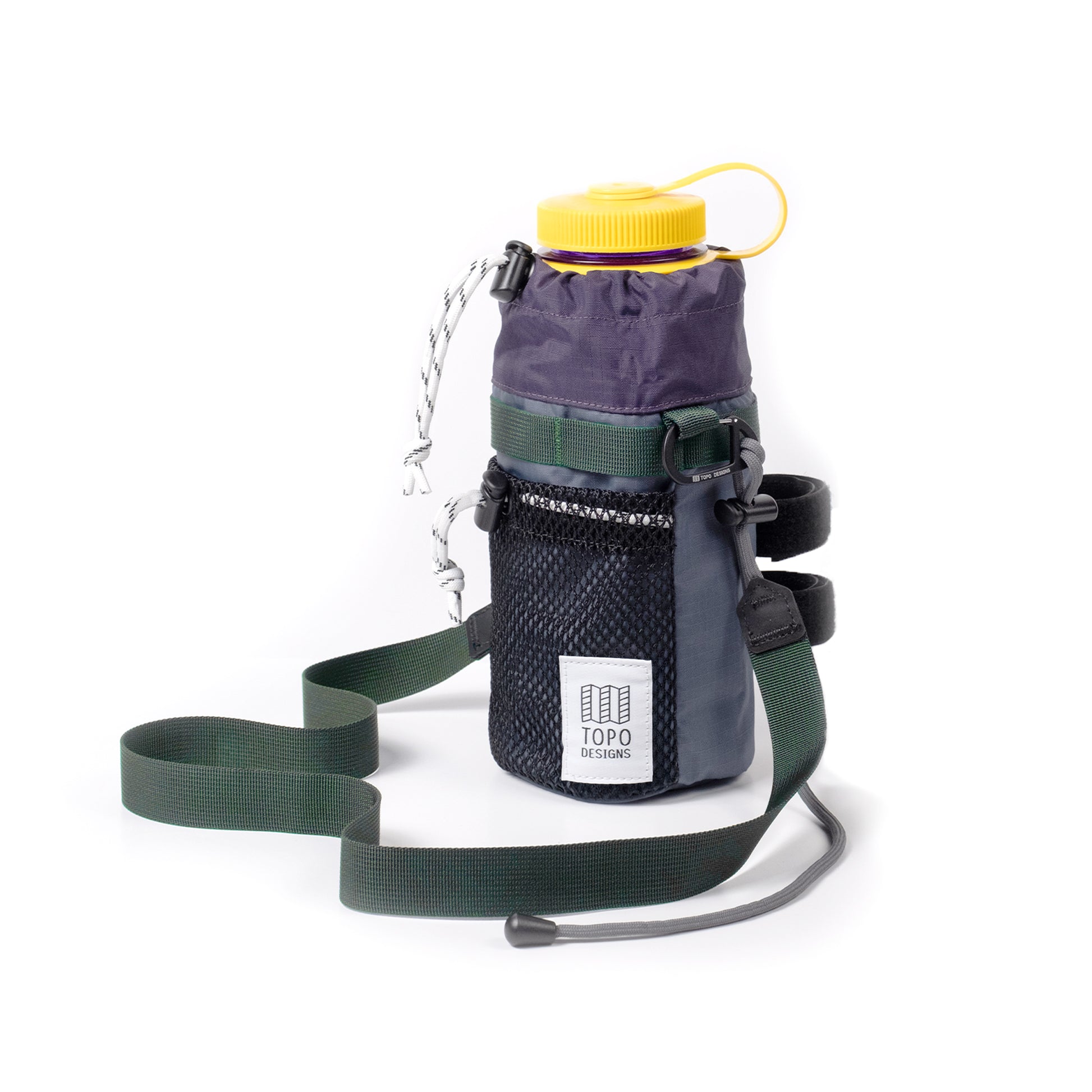 Front View of Topo Designs Mountain Hydro Sling in "Nightshade / Slate"
