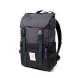 Front View of Topo Designs Rover Pack Classic in "Black / White Grid"