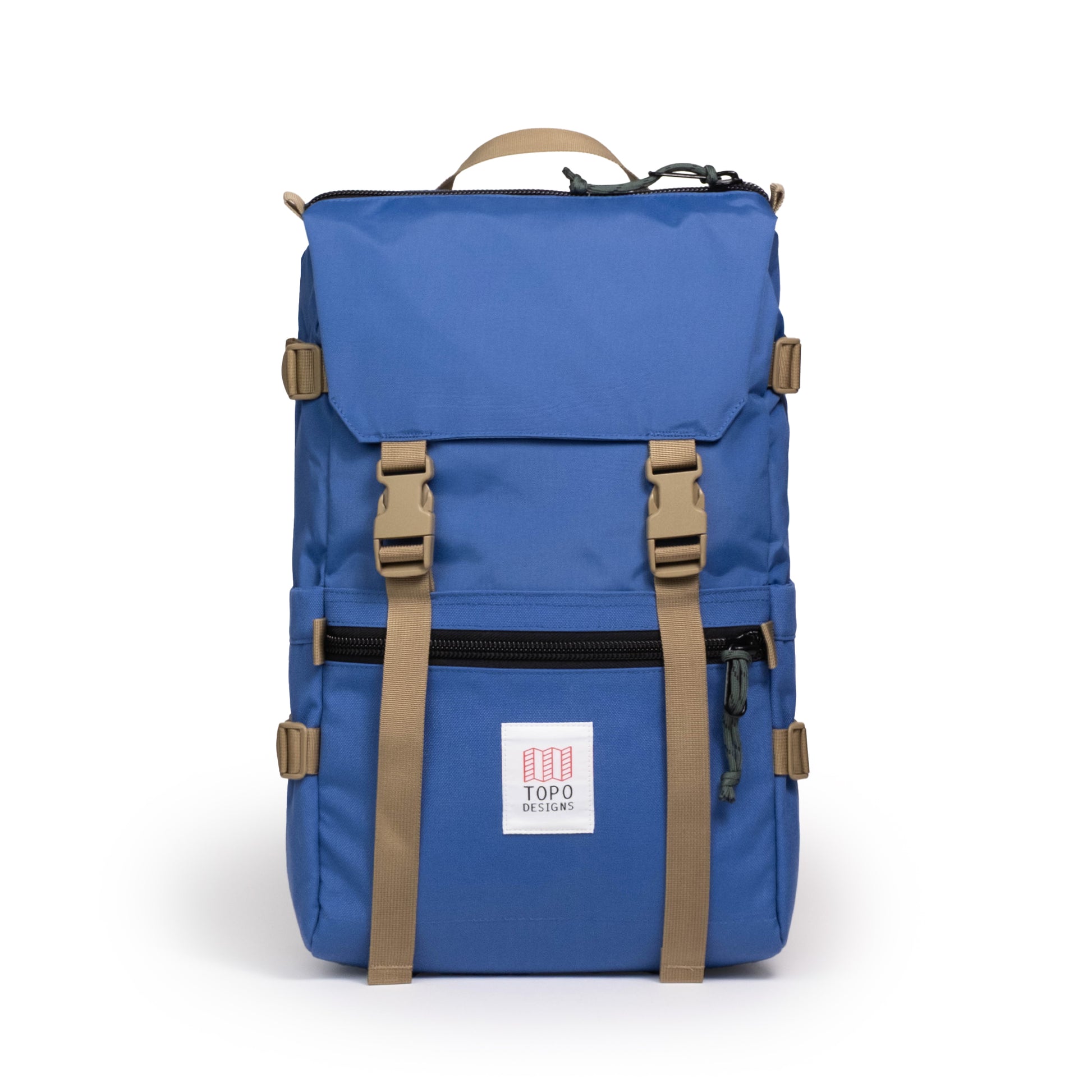 Front View of Topo Designs Rover Pack Classic in "Cobalt"