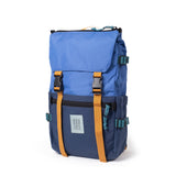 Quarter View of Topo Designs Rover Pack Classic in "Cobalt / Midnight"