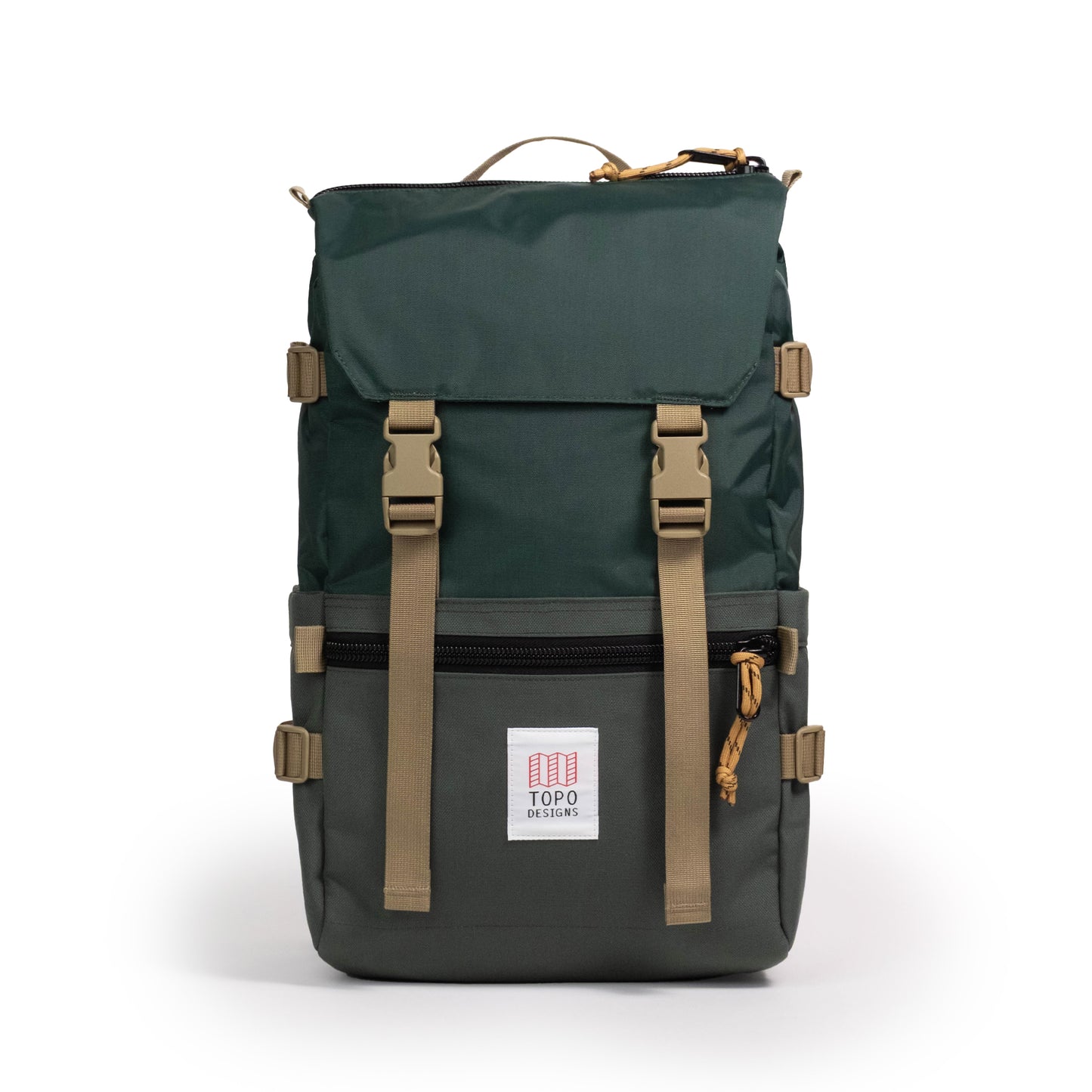 Front View of Topo Designs Rover Pack Classic in "Forest"