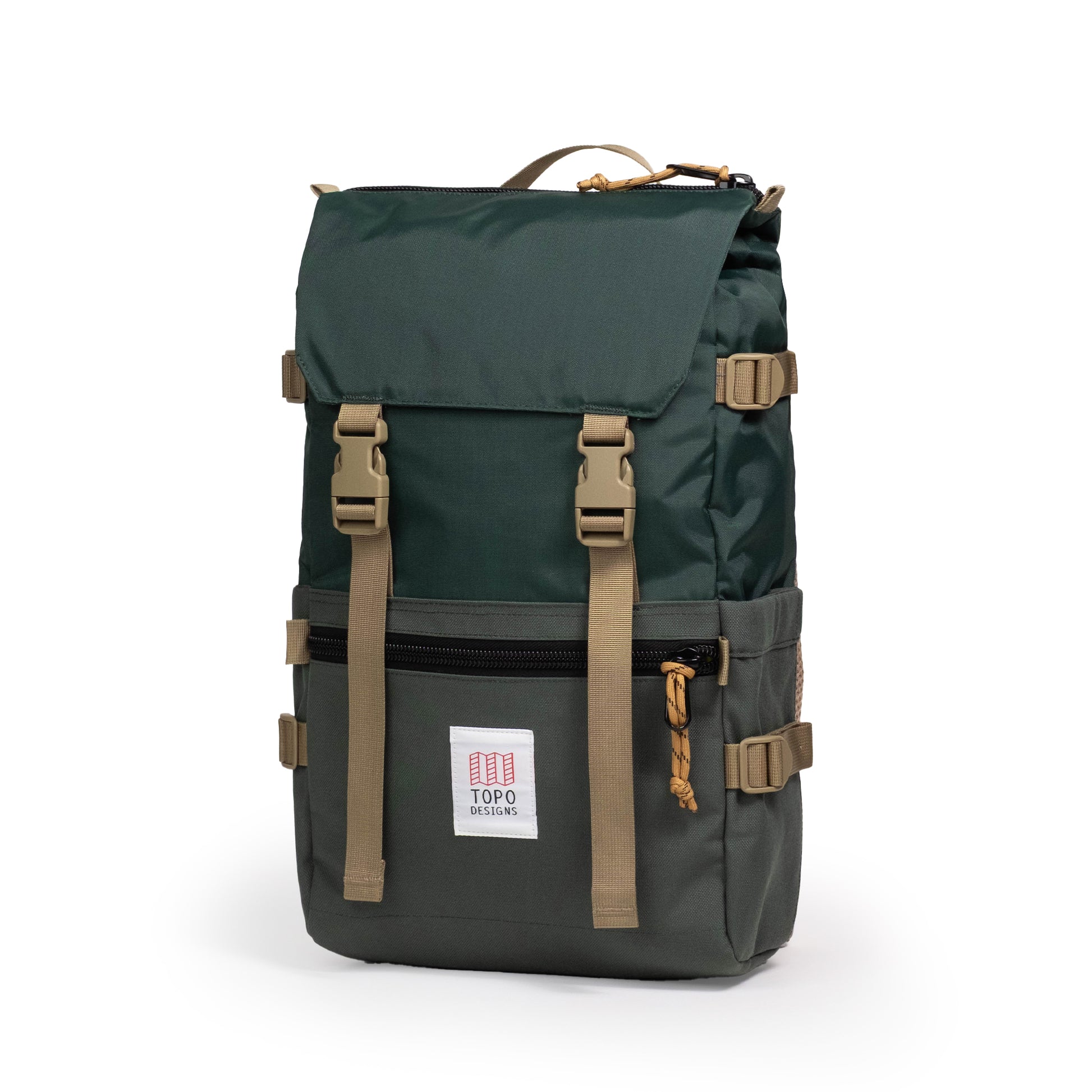 Front View of Topo Designs Rover Pack Classic in "Forest"