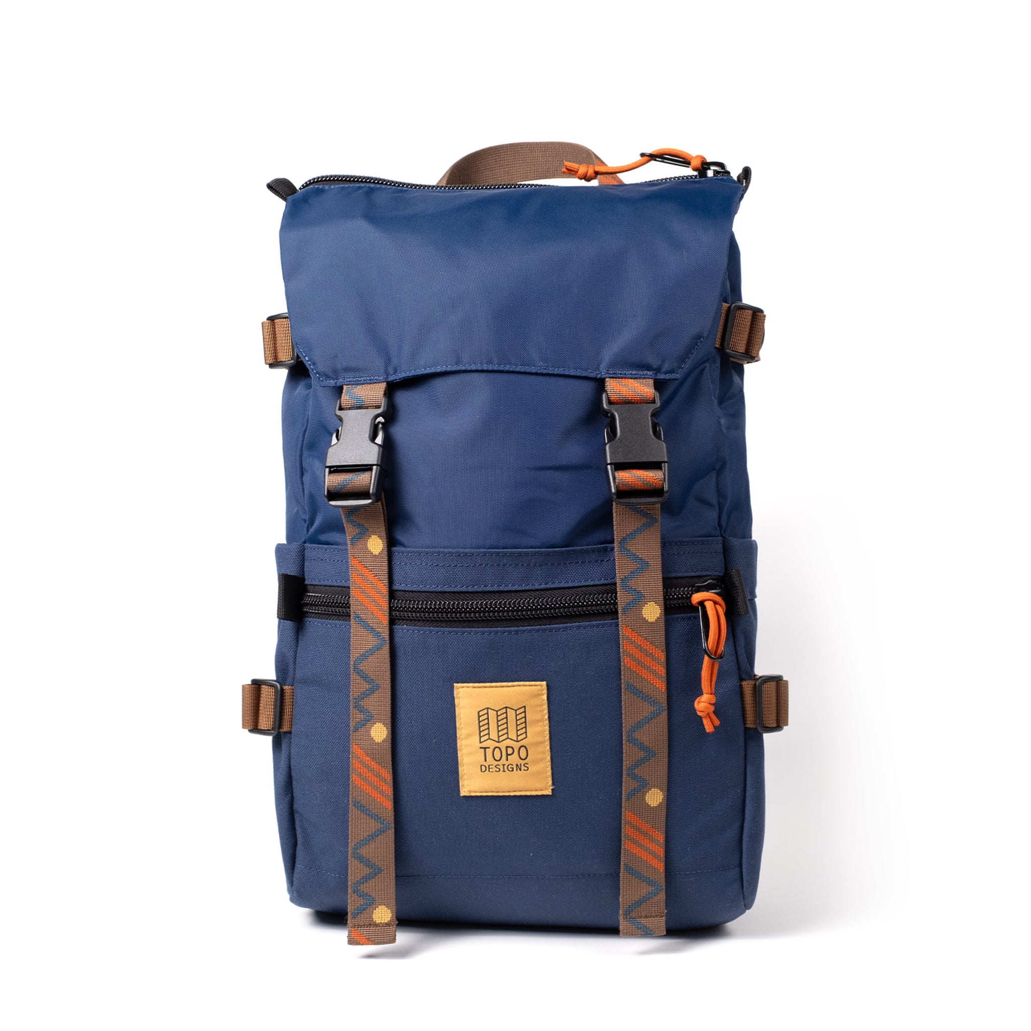 Front View of Topo Designs Rover Pack Classic in "Midnight"