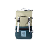 Front View of Topo Designs Rover Pack Mini in "Oil Green / Dark Pine"