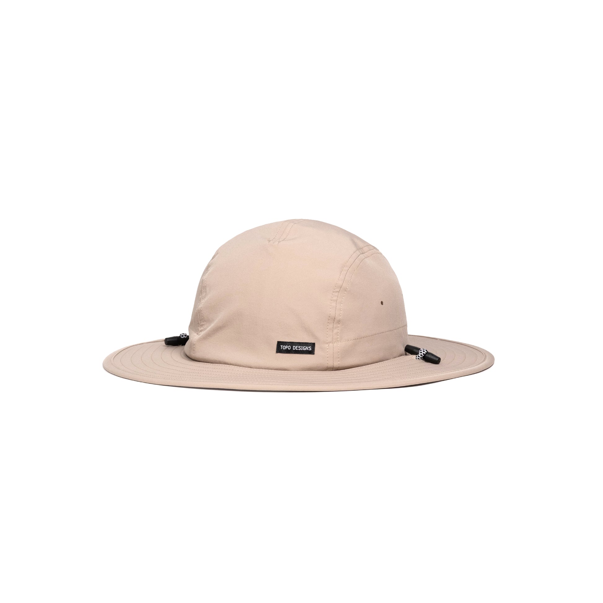 Topo Designs Sun Hat with original logo patch in "Cobblestone".