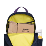 Front interior detail image of the Topo Designs x AWA Light Pack in "Navy / Navy"