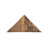 Triangle folded image of Topo Designs x Pine Printshop Enjoy The Ride Bandana in "Sand"