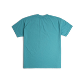Back image of Topo Designs x Soft Goods Label Tee in "Alpine Teal"