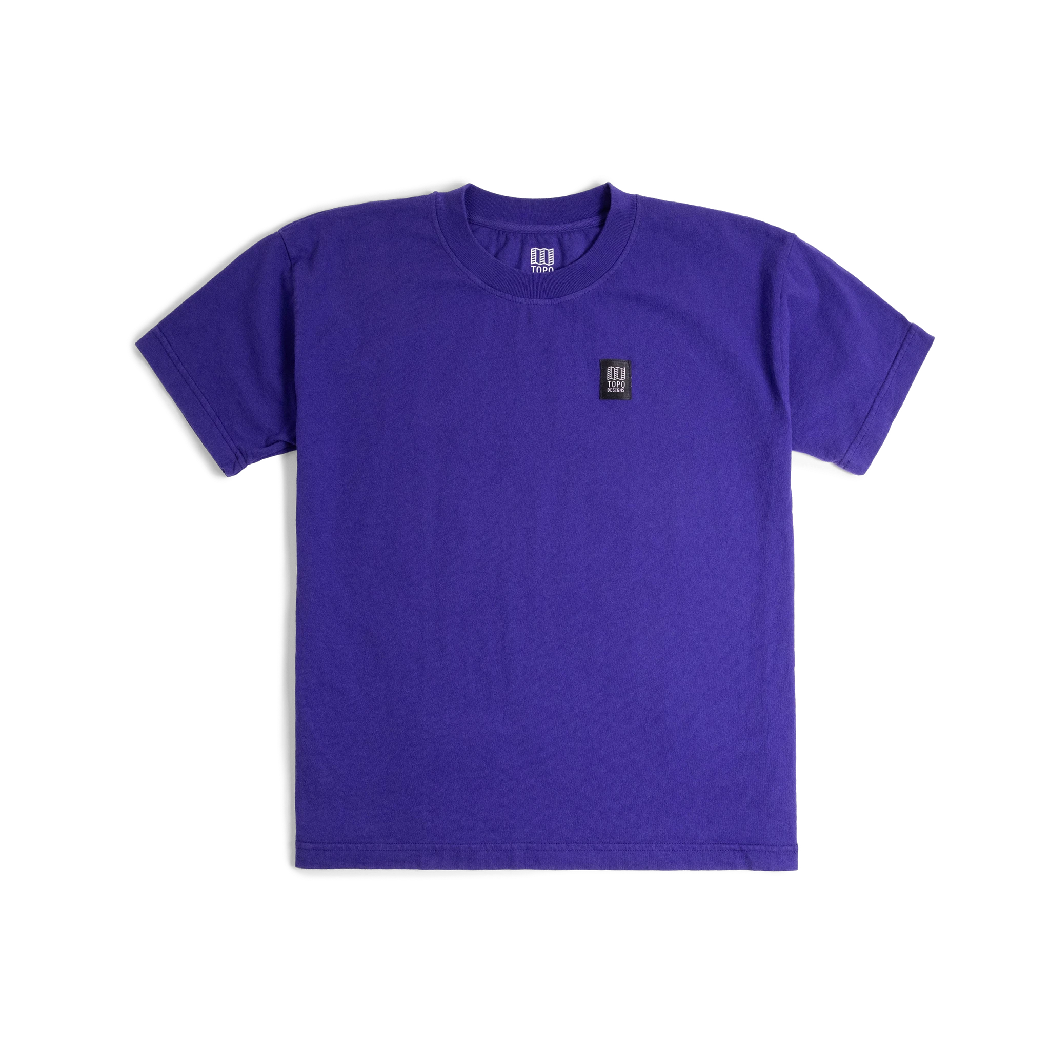 Front image of Topo Designs x Soft Goods Label Tee in "Jelly"