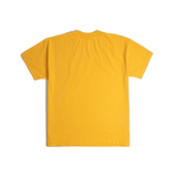 Back image of Topo Designs x Soft Goods Label Tee in "Spectra Yellow"