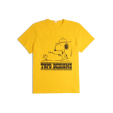 General front image of Topo Designs x TSPTR Being Outside Tee in "Yellow"