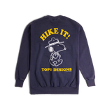 General back image of Topo Designs x TSPTR Hike It Crew in "Navy"