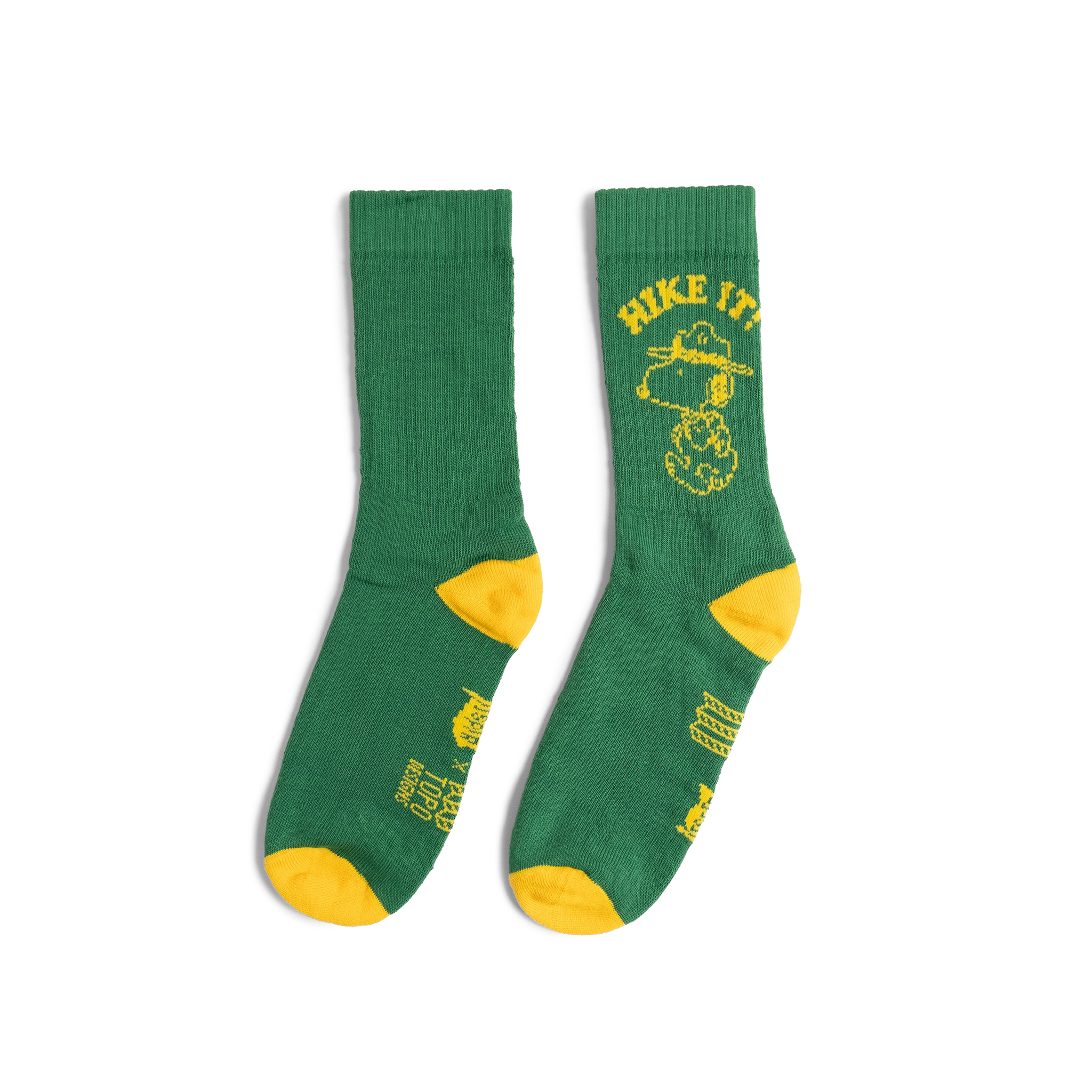 General product image of Topo Designs x TSPTR Hike It Socks in "Green"
