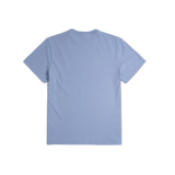 General back image of Topo Designs x TSPTR Puffy Coat Tee in "Sky Blue"