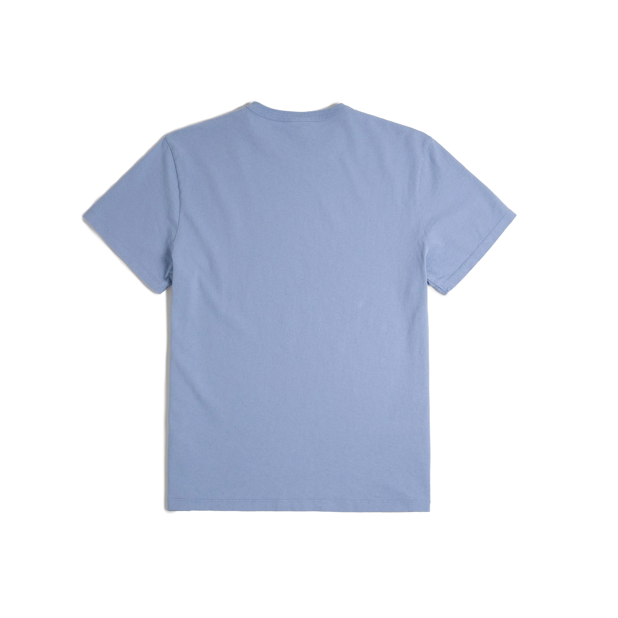 General back image of Topo Designs x TSPTR Puffy Coat Tee in "Sky Blue"