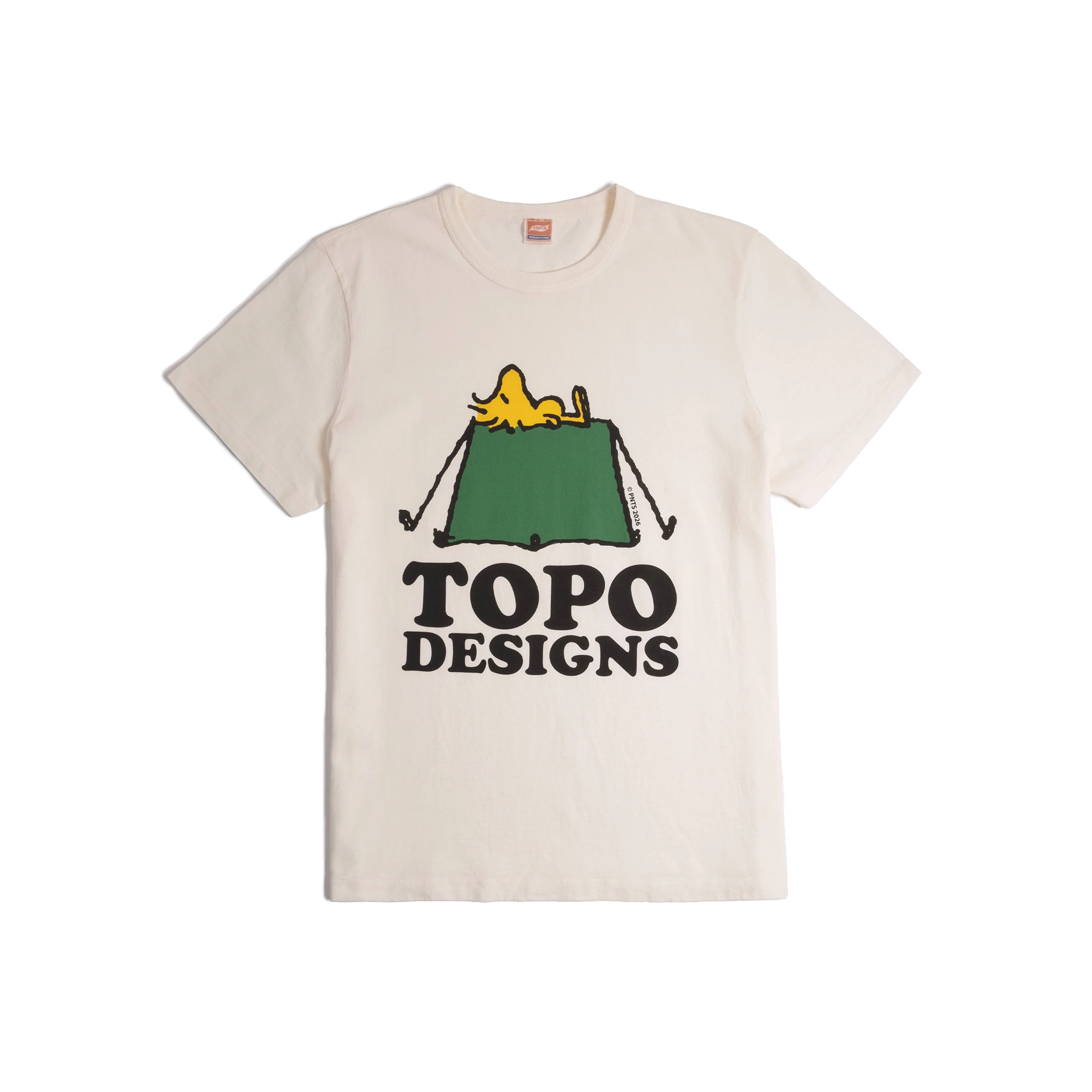 General front image of Topo Designs x TSPTR Tent Tee in "White"