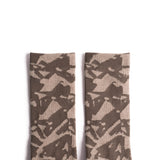 Top shot of Topo Designs Town Socks in "Cobblestone Geo"