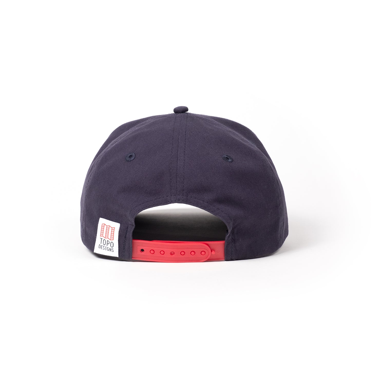 Back white background image of Topo Designs Twill Rope Cap - Draft in "Midnight"