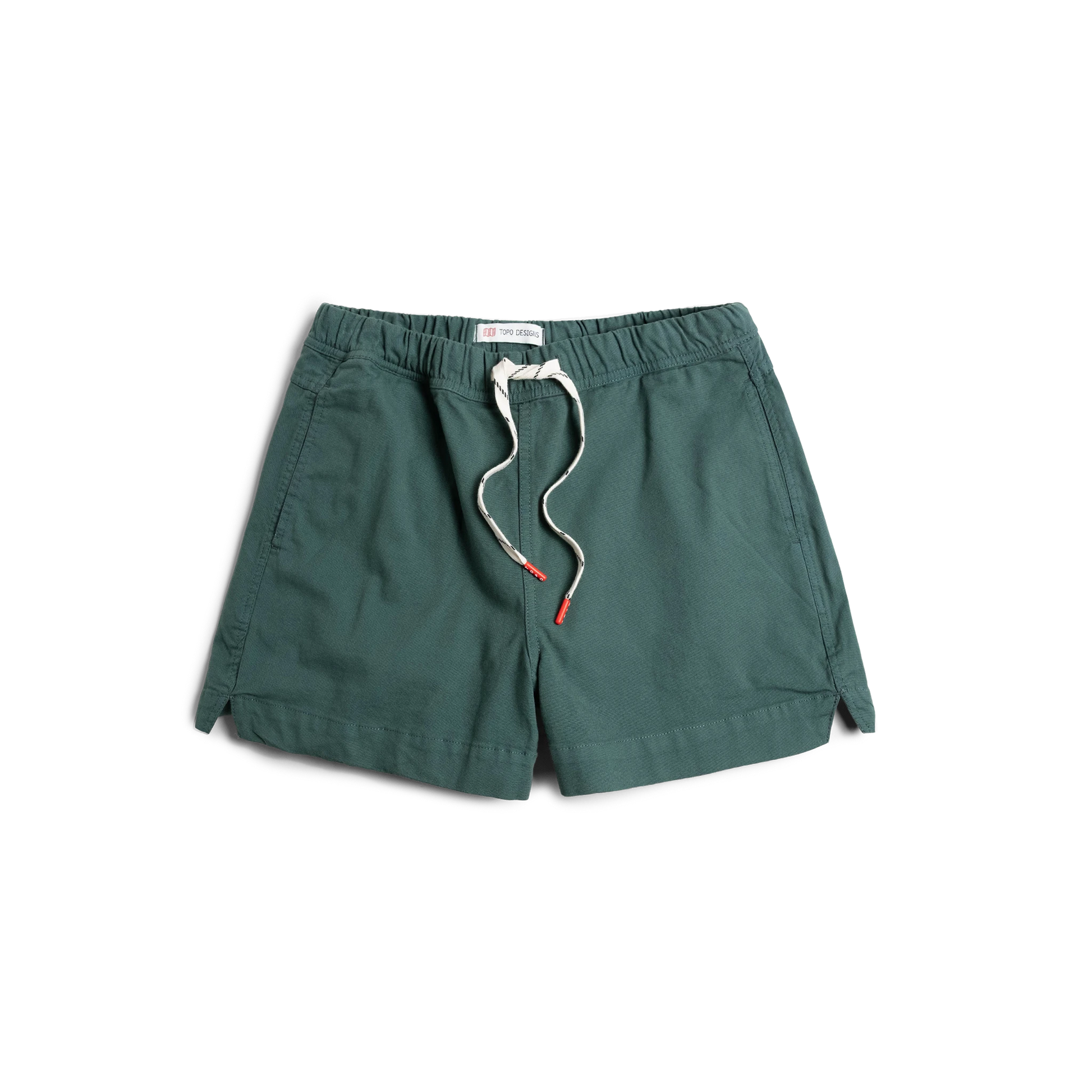 Front View of Topo Designs Dirt Shorts - Women's in "Evergreen"