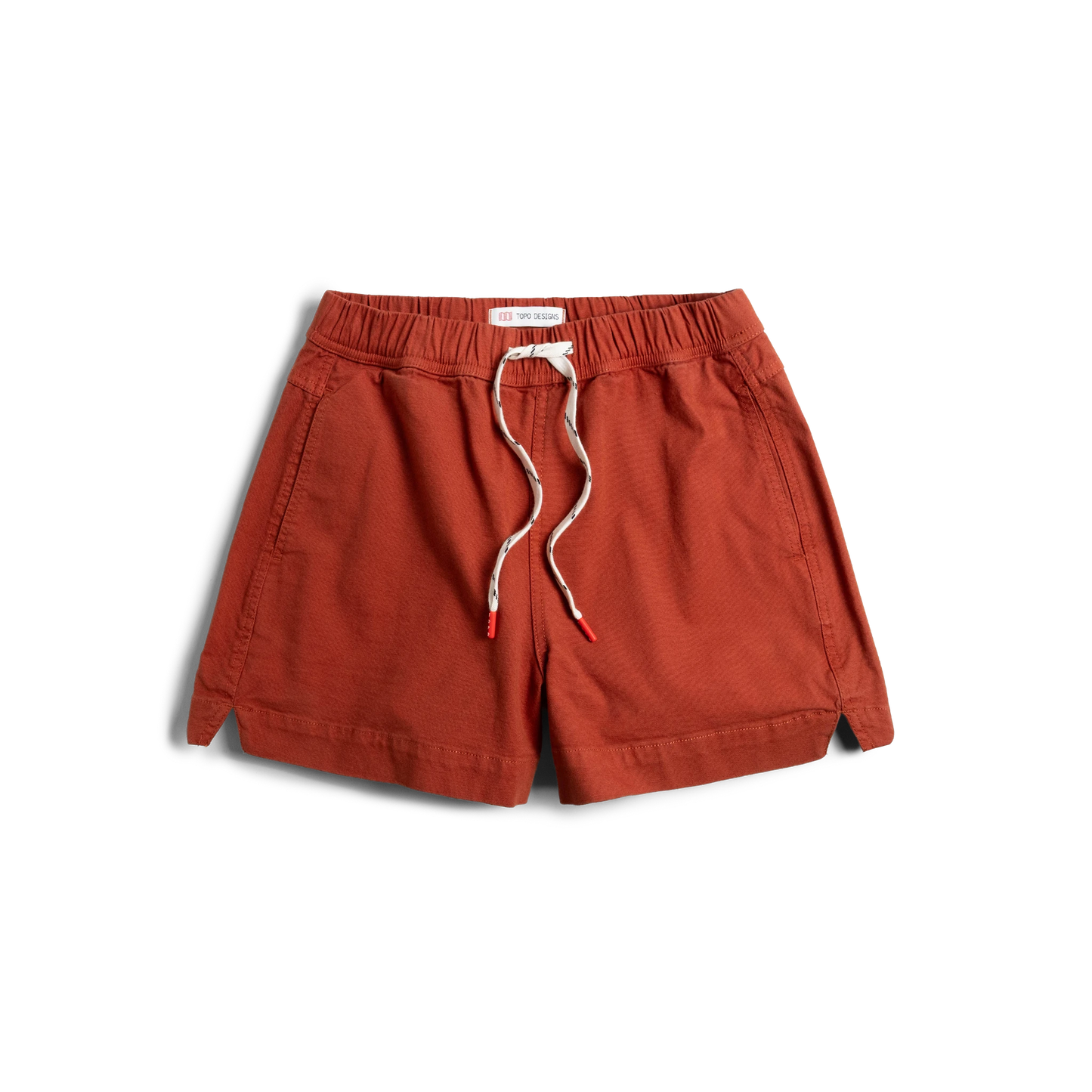 Front View of Topo Designs Dirt Shorts - Women's in "Terracotta"