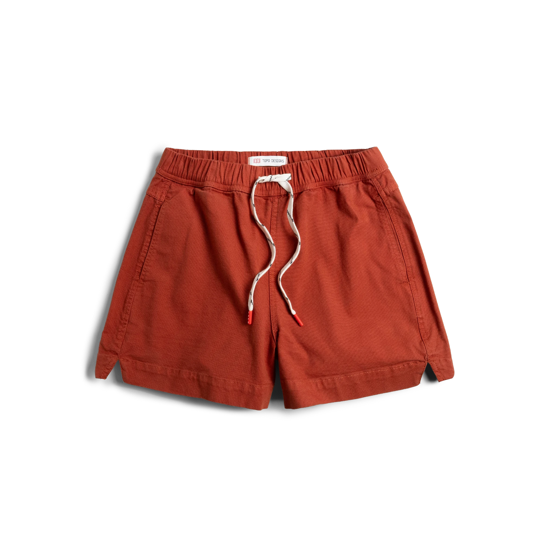 Front View of Topo Designs Dirt Shorts - Women's in "Terracotta"