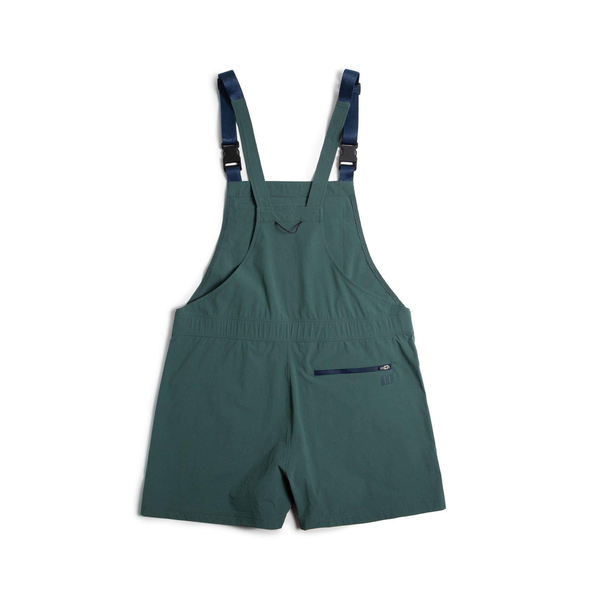 Back View of Topo Designs Roads Romper - Women's in "Evergreen"