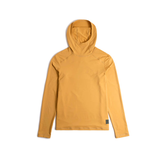Front View of Topo Designs Sun Hoodie - Women's in "Goldenrod"