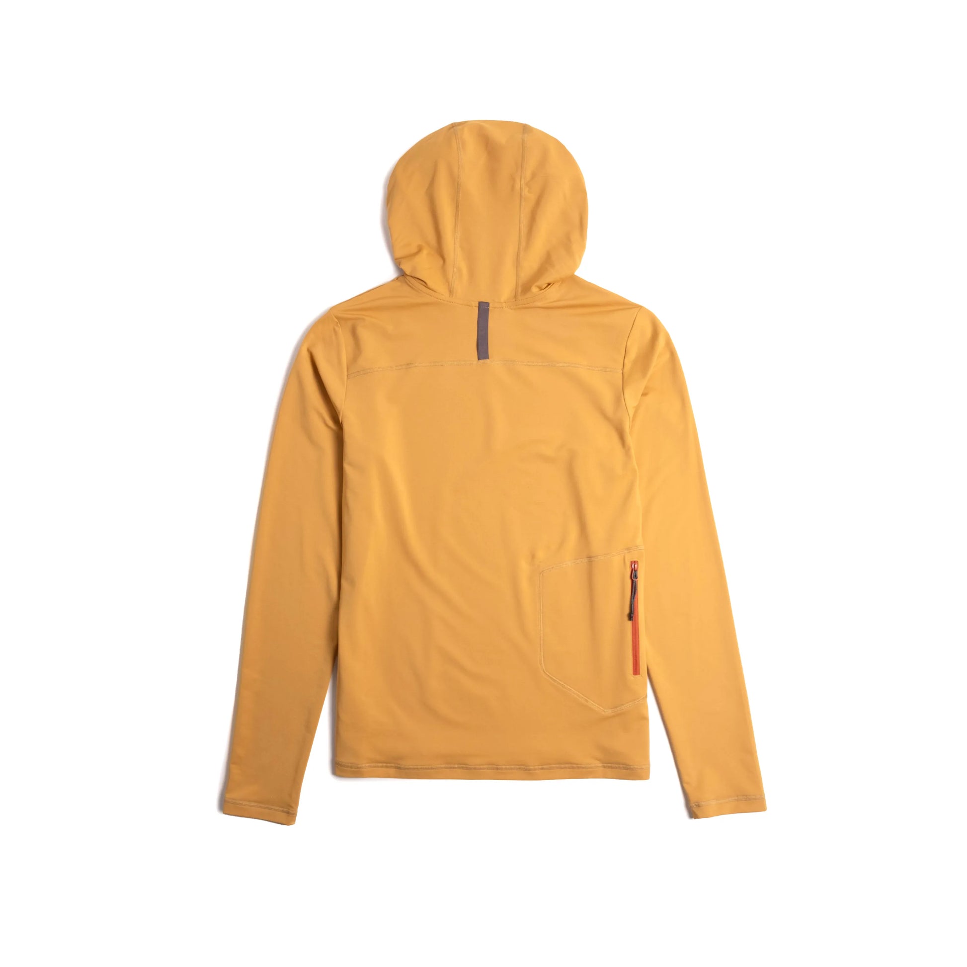 Back View of Topo Designs Sun Hoodie - Women's in "Goldenrod"