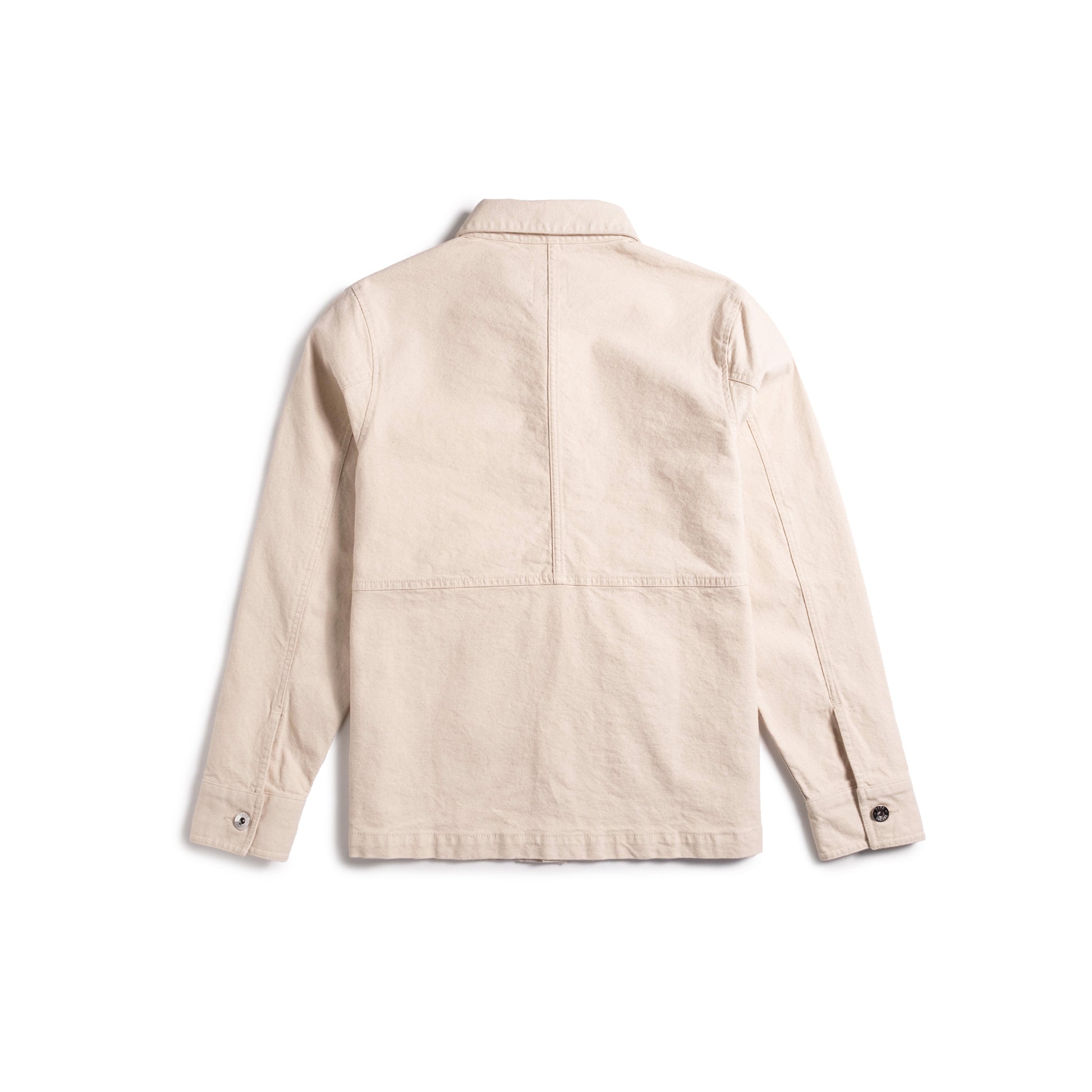 Back shot of Utility Jacket Women's in "Undyed"
