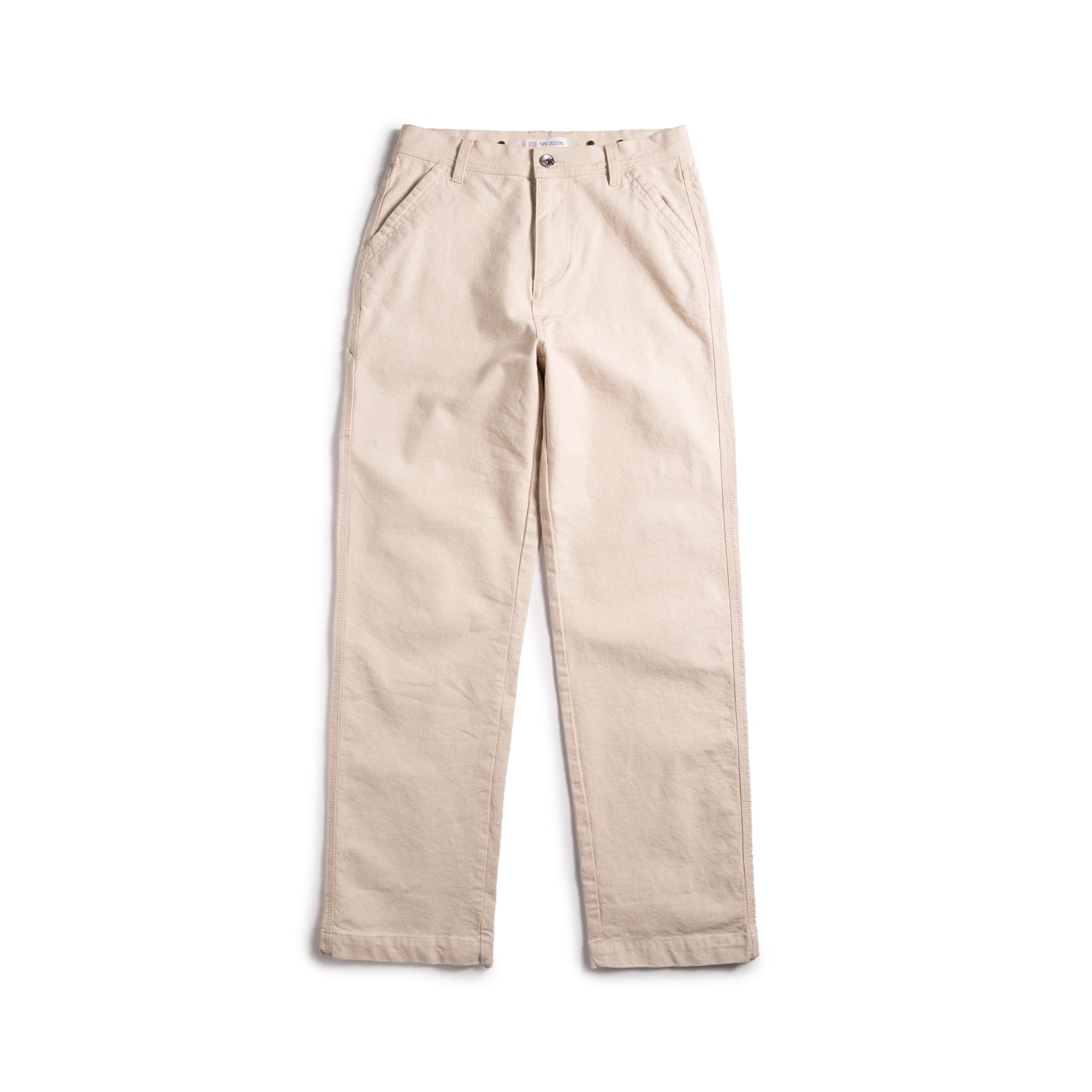 Front shot of Topo Designs Utility Pants Undyed - Women's in "Undyed"