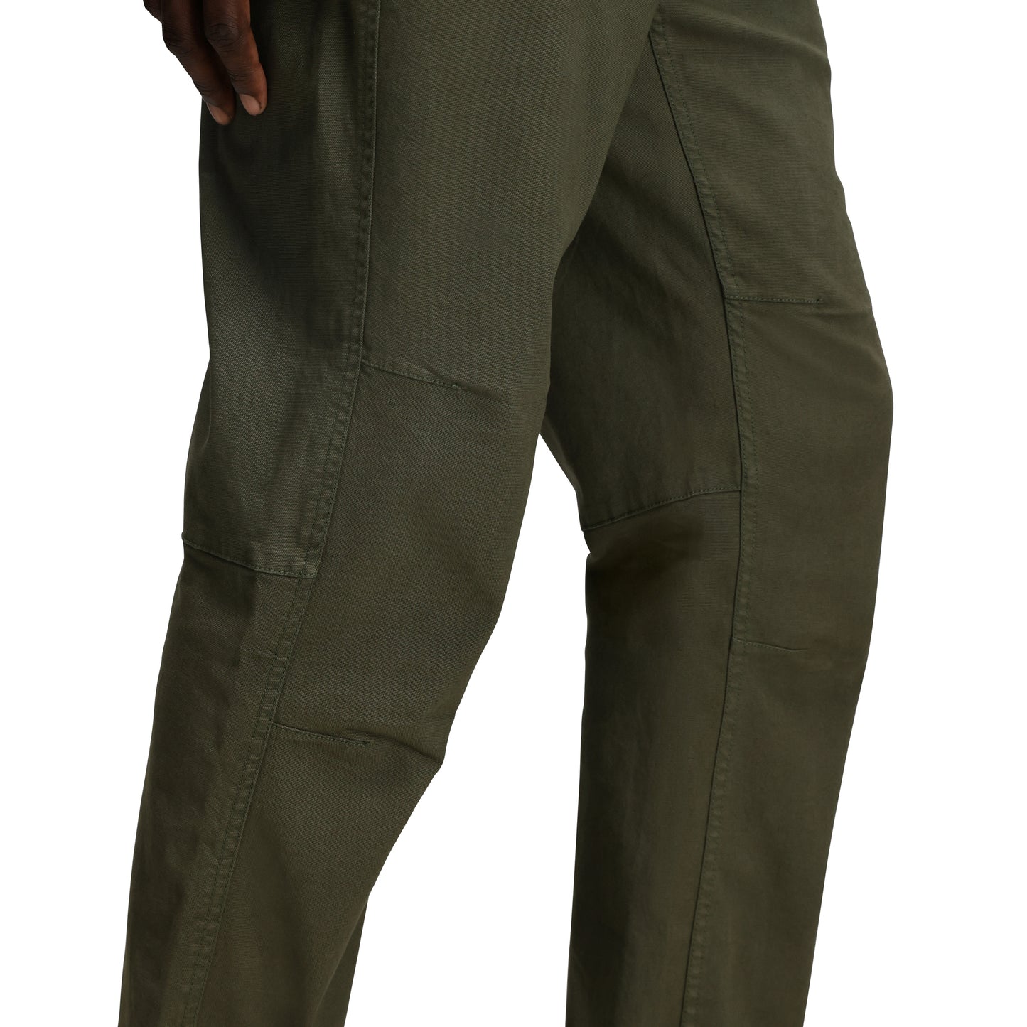 General Detail shot of Topo Designs Dirt Pants Classic - Men's in "Beetle"