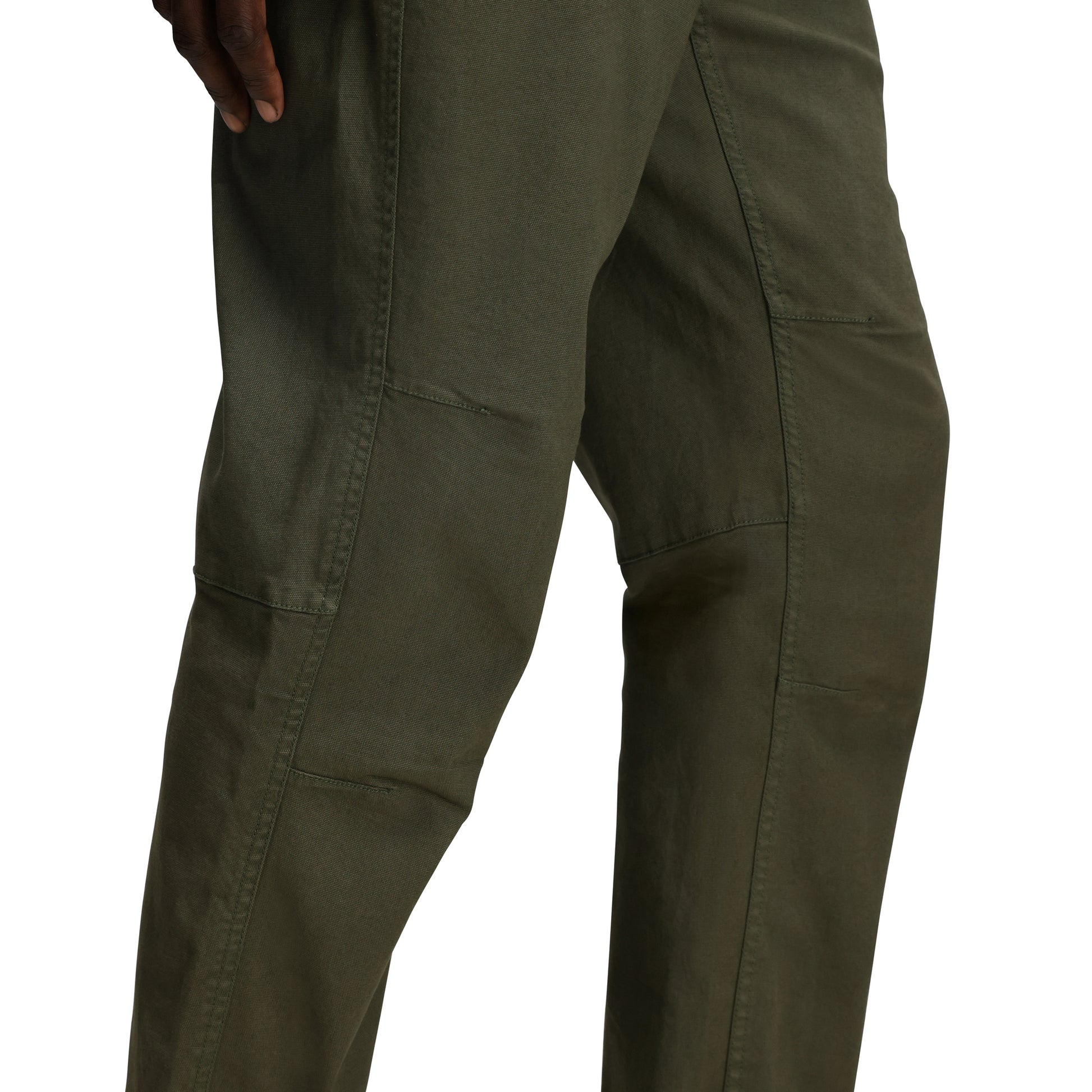 General Detail shot of Topo Designs Dirt Pants Classic - Men's in "Beetle"