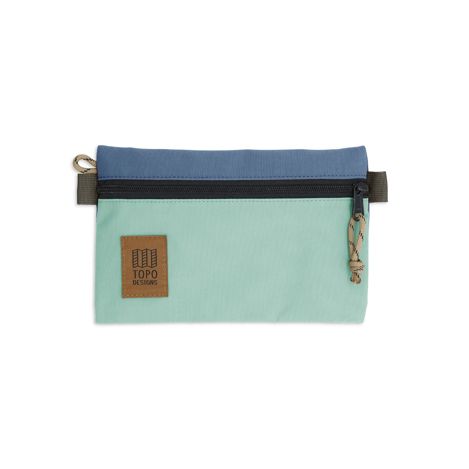 Topo Designs Accessory Bag "Small" in "Stone Blue / Ash Green"
