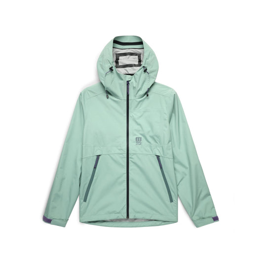 Front View of Topo Designs Global Jacket - Women's in "Ash Green"