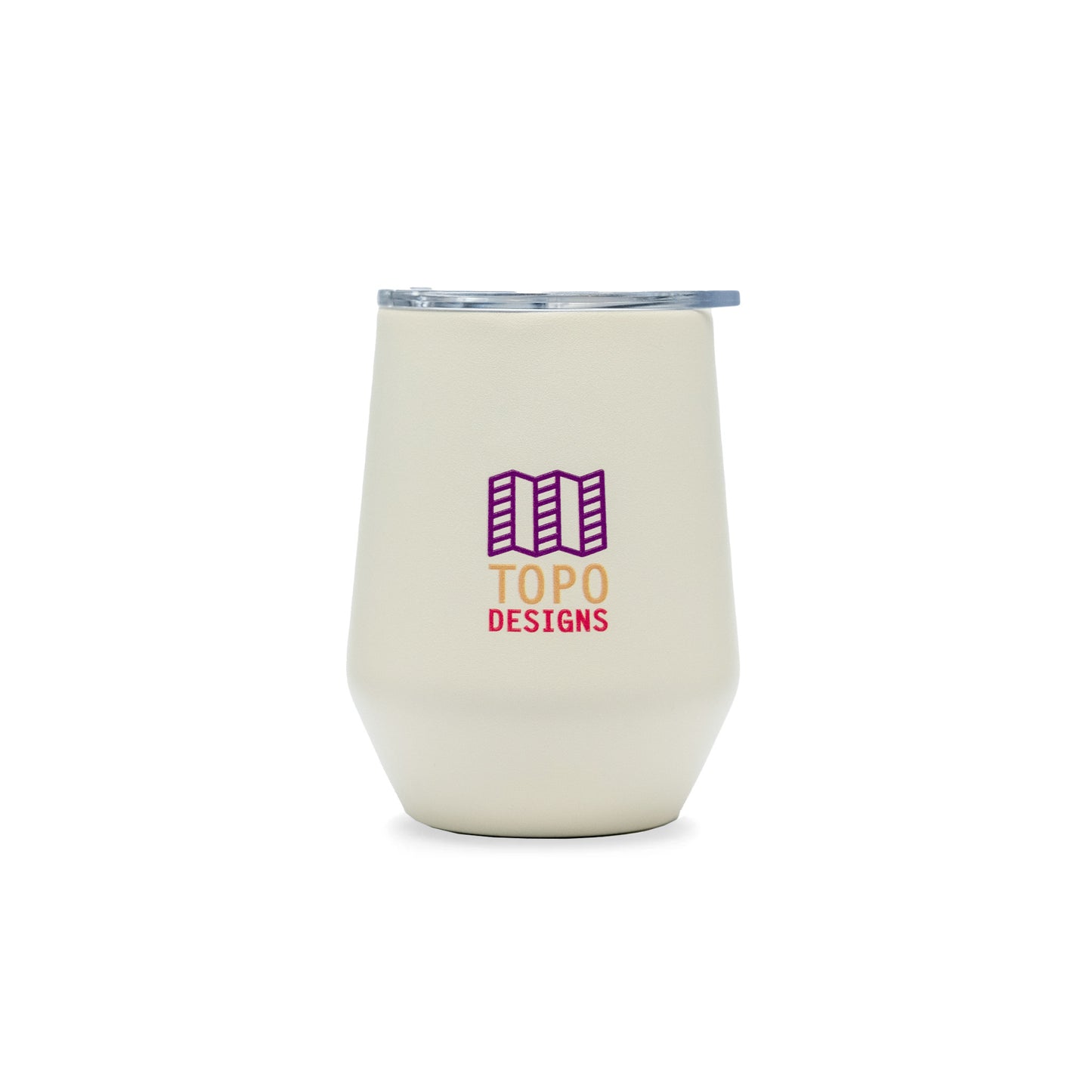 Topo Designs x Miir 10 oz Tumbler with custom "White Heat Wave" graphics.