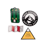 Topo Sticker 4-Pack