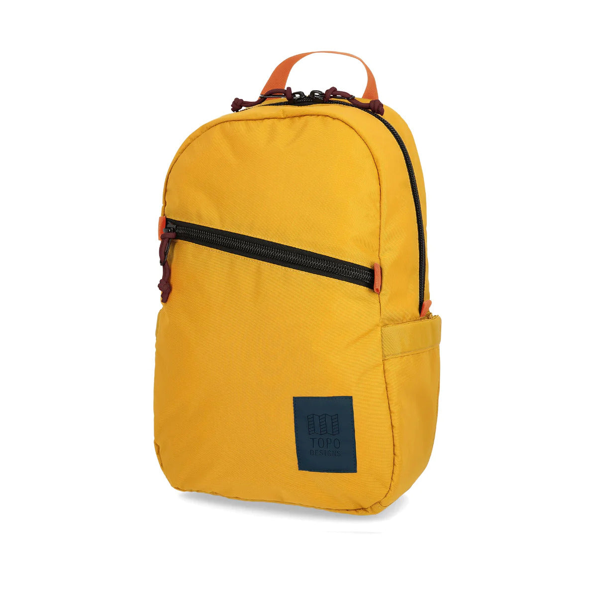 Topo Designs Light Pack in recycled "Mustard" nylon.