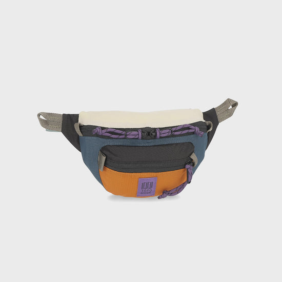 General video of Topo Designs Mountain Waist Pack in "Pond Blue / Spice"