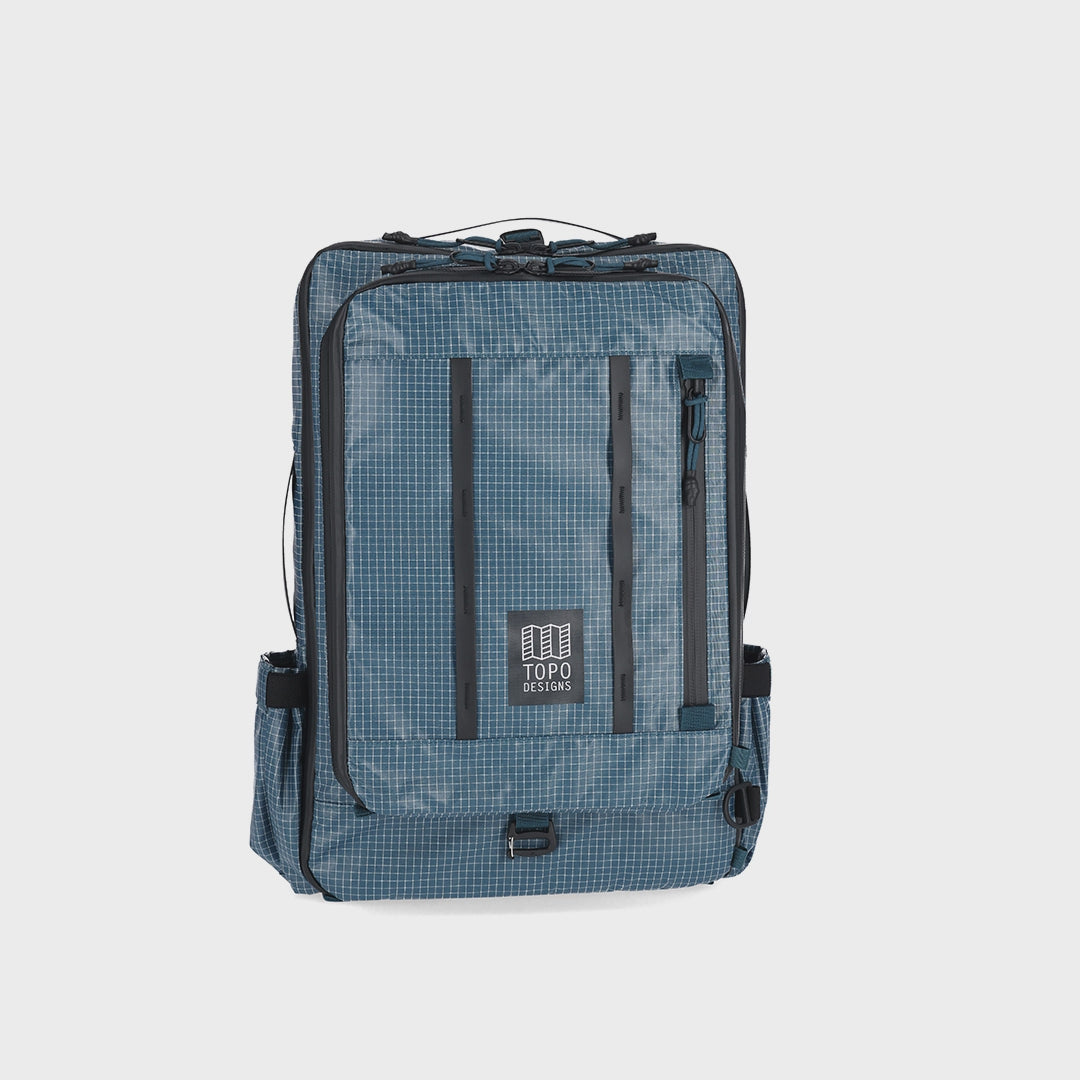 Video of Topo Designs Apex Travel Bag 30L in "Pond Blue Grid"