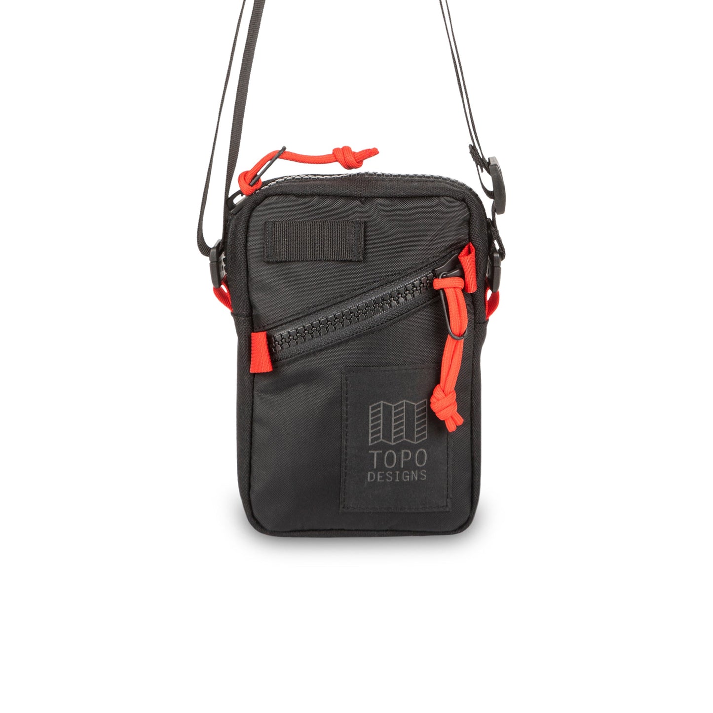 Front View of Topo Designs Mini Shoulder Bag in "Black"