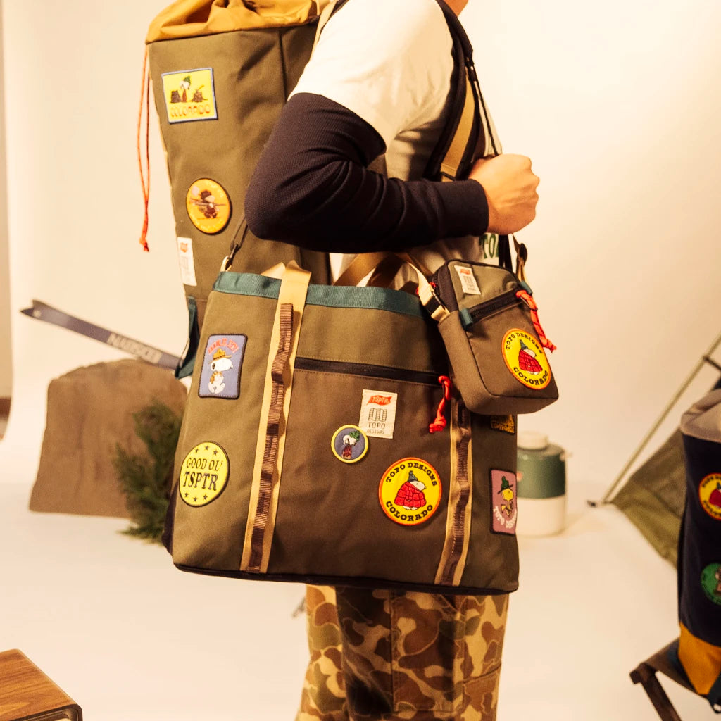 General lifestyle image of Topo Designs x TSPTR Mountain Utility Tote