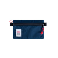Front product shot of Topo Designs "Small" accessory bags in "Navy - Recycled" blue.