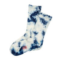 Topo Designs Topo Designs Town Socks in "Blue / White Tie Dye".