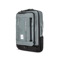 Topo Designs Global Travel Bag 30L Durable Carry On Convertible Laptop Travel Backpack in "Charcoal" gray.