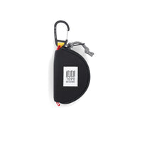 Topo Designs Taco Bag carabiner key clip keychain bag in "Black" nylon.