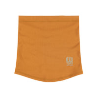 Topo Designs Neck Gaiter Heavyweight in "Clay - final sale" orange.