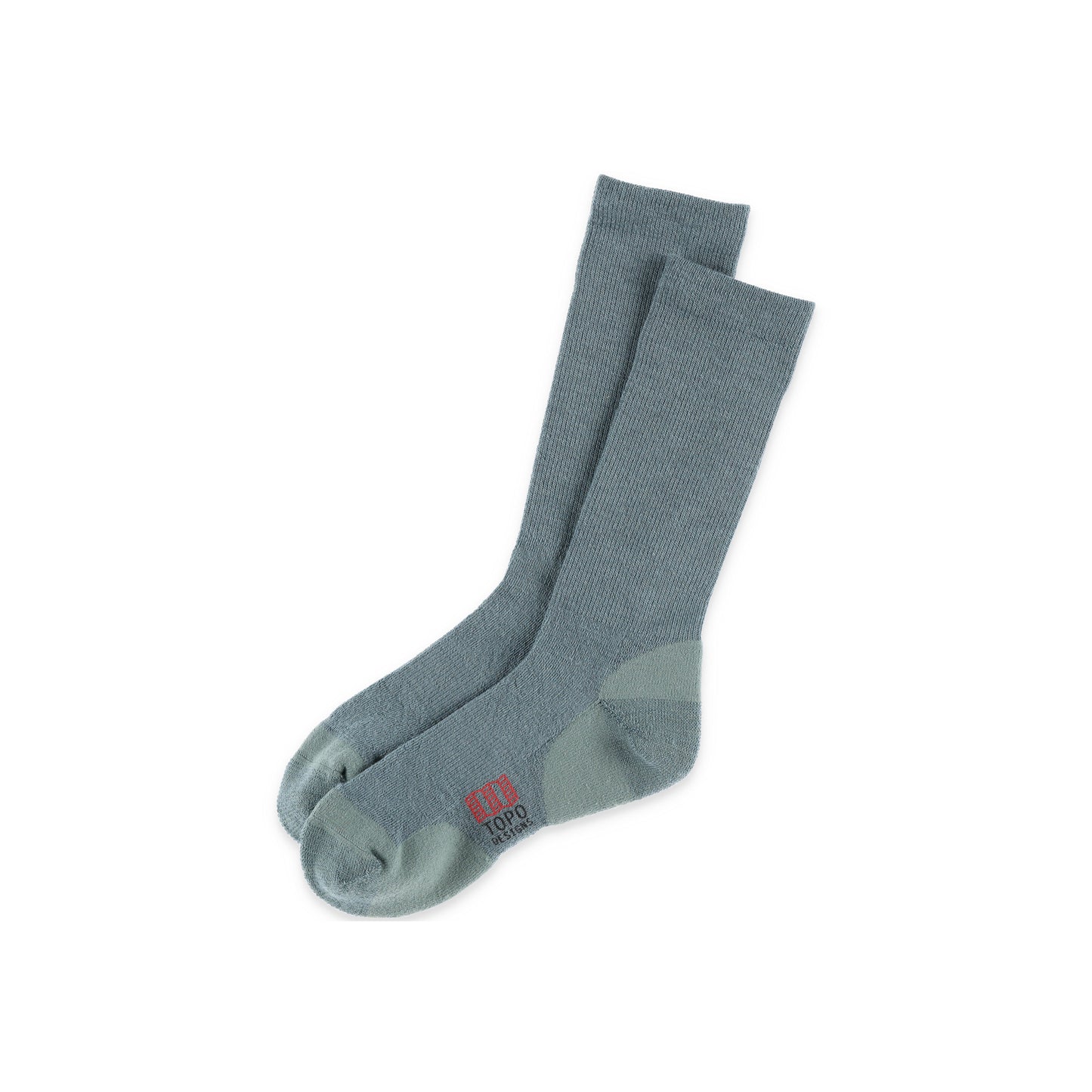 Topo Designs Town Socks in "Slate Blue".