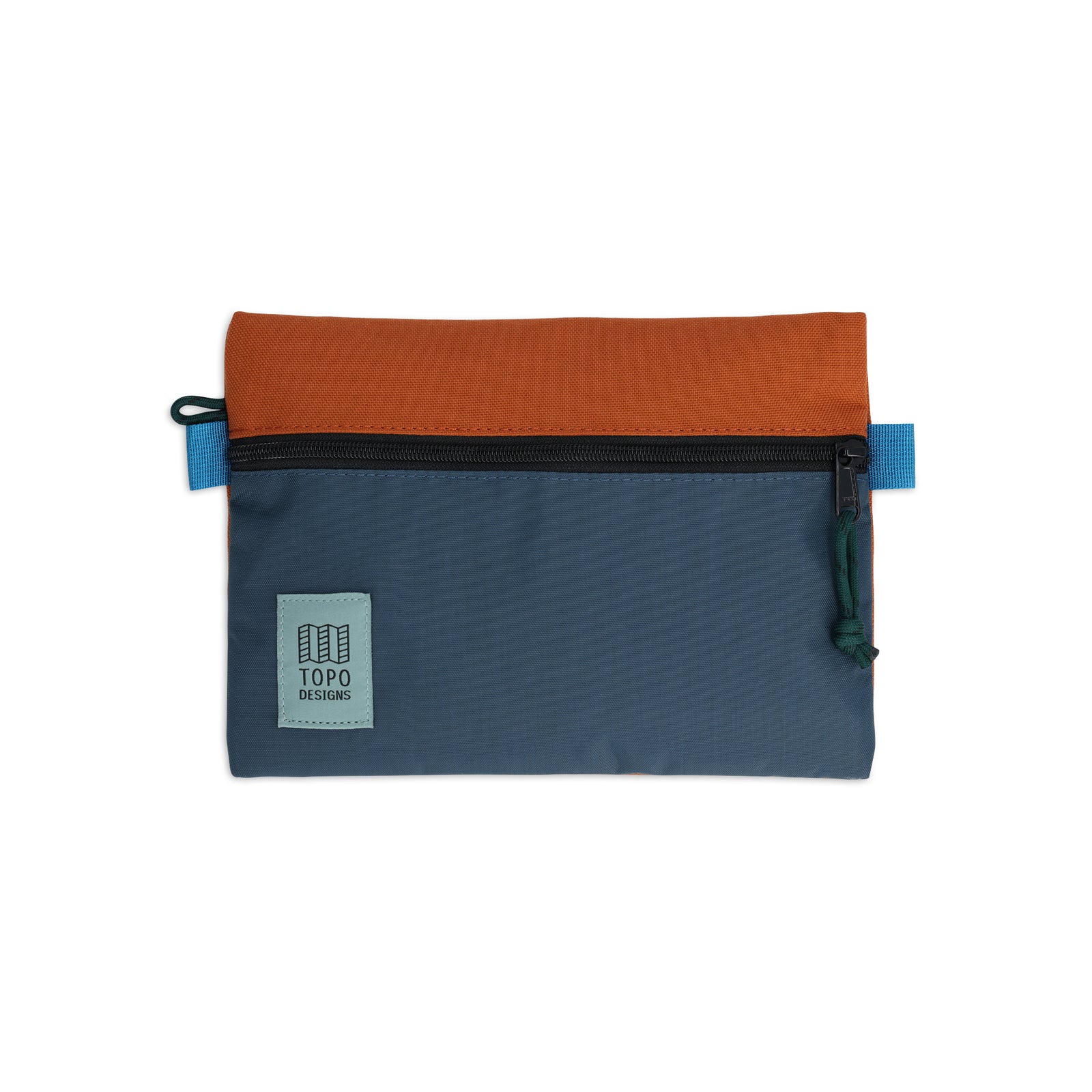 Topo Designs Accessory Bag in "Medium" "Clay / Pond Blue - Recycled" 