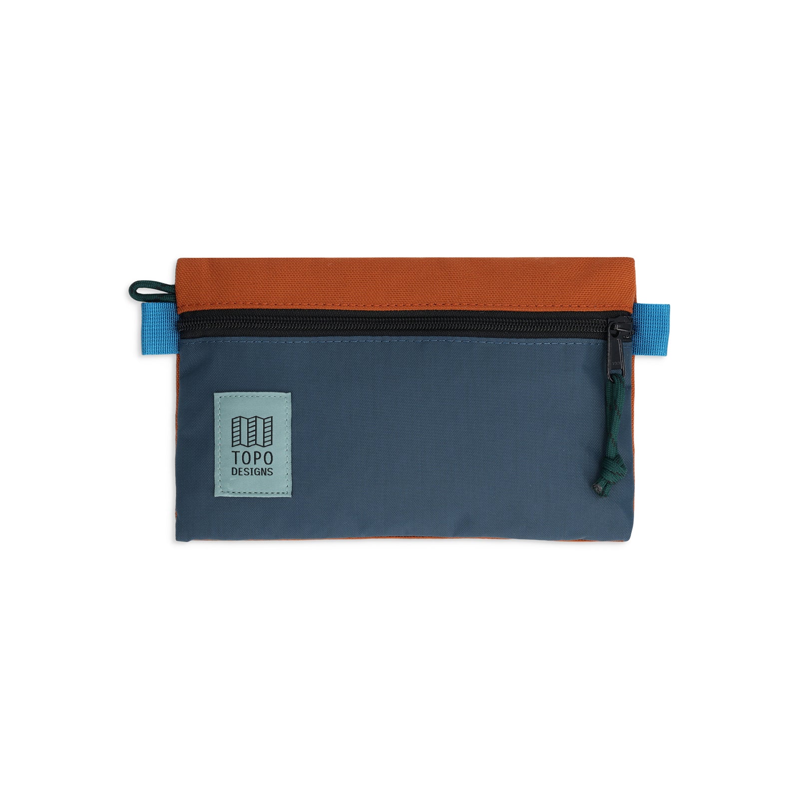 Topo Designs Accessory Bag in "Small" "Clay / Pond Blue - Recycled" 